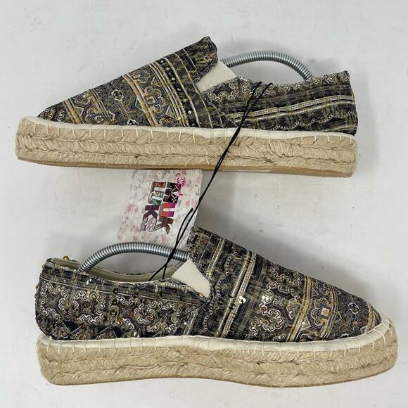 NEW Mukluks Birte Espadrille Flats Sequins Womens Size 7 - Picture 11 of 11